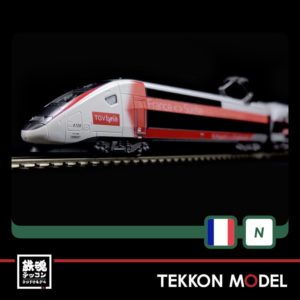 Nｹﾞｰｼﾞ KATO 10-1762 TGV Lyria Euroduplex (ﾘﾘｱ･ﾕｰﾛﾃﾞｭｰﾌﾟﾚｯｸｽ) 10両ｾｯﾄ