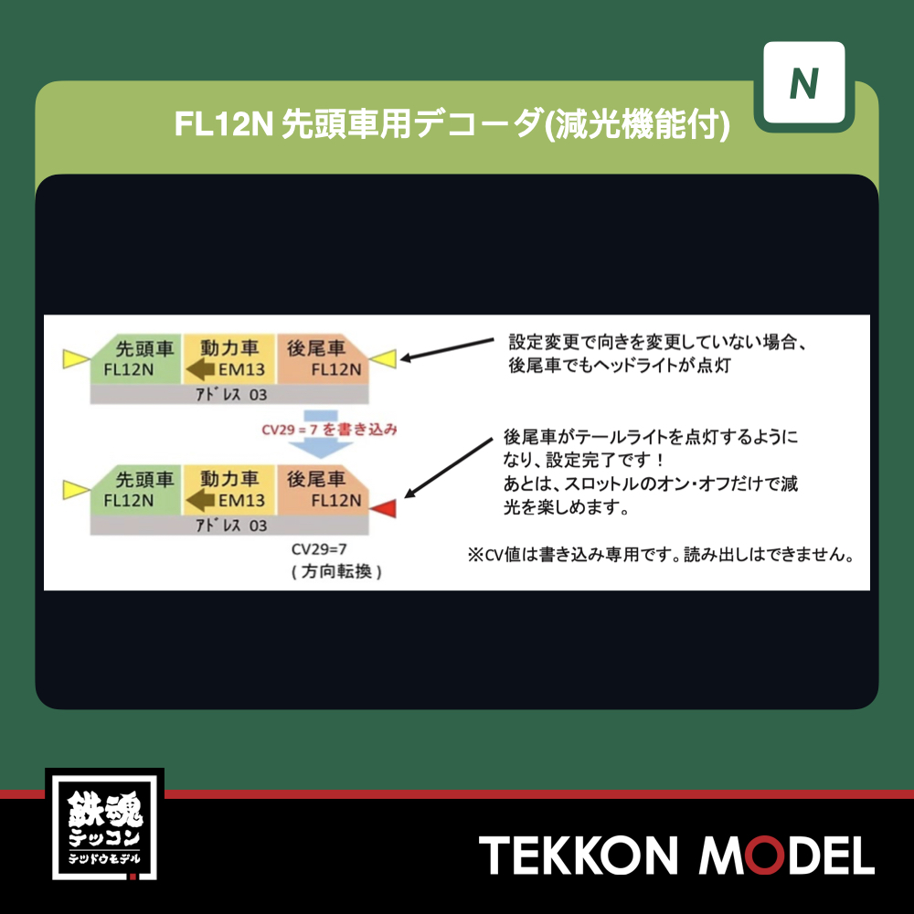 Nｹﾞｰｼﾞ ﾎﾋﾞｰｾﾝﾀｰｶﾄｰ HobbyCenter KATO 29-352A FL12N 先頭車用ﾃ゙ｺｰﾀ゙