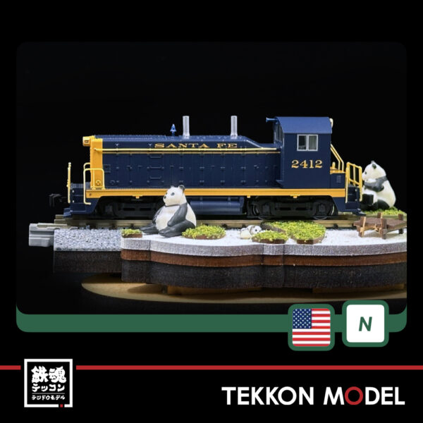 Nｹﾞｰｼﾞ ﾎﾋﾞｰｾﾝﾀｰｶﾄｰ  HobbyCenter KATO  176-4375 EMD NW2 AT&SF #2412 - 画像 (2)