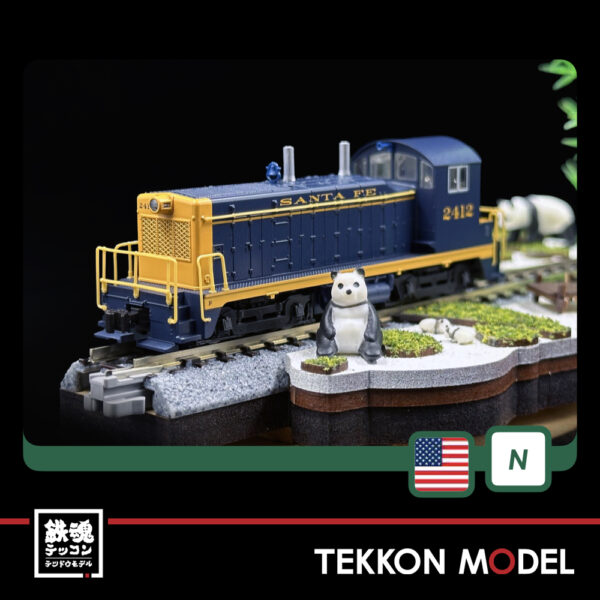 Nｹﾞｰｼﾞ ﾎﾋﾞｰｾﾝﾀｰｶﾄｰ  HobbyCenter KATO  176-4375 EMD NW2 AT&SF #2412 - 画像 (3)