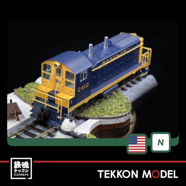 Nｹﾞｰｼﾞ ﾎﾋﾞｰｾﾝﾀｰｶﾄｰ  HobbyCenter KATO  176-4375 EMD NW2 AT&SF #2412 - 画像 (4)