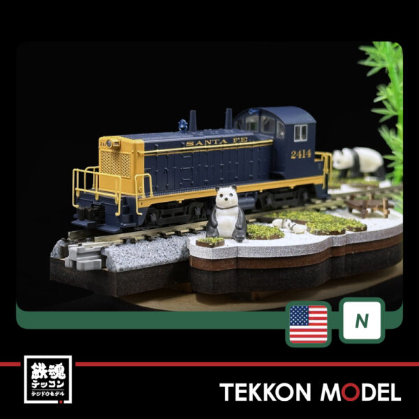 Nｹﾞｰｼﾞ ﾎﾋﾞｰｾﾝﾀｰｶﾄｰ  HobbyCenter KATO  176-4376 EMD NW2 AT&SF #2414 - 画像 (3)