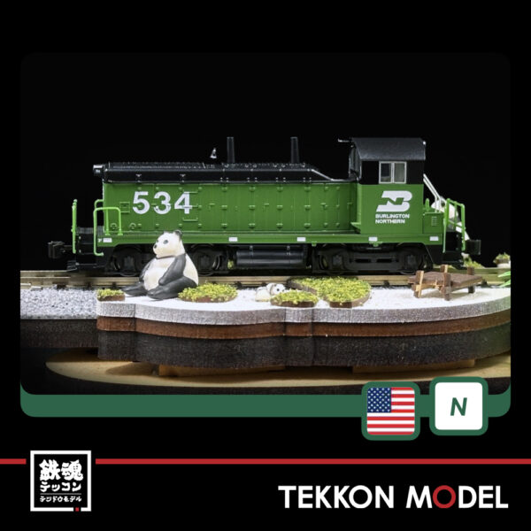 Nｹﾞｰｼﾞ ﾎﾋﾞｰｾﾝﾀｰｶﾄｰ  HobbyCenter KATO  176-4377 EMD NW2 Burlington Northern #534 - 画像 (2)