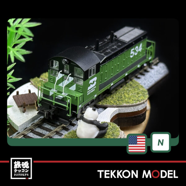Nｹﾞｰｼﾞ ﾎﾋﾞｰｾﾝﾀｰｶﾄｰ  HobbyCenter KATO  176-4377 EMD NW2 Burlington Northern #534 - 画像 (4)