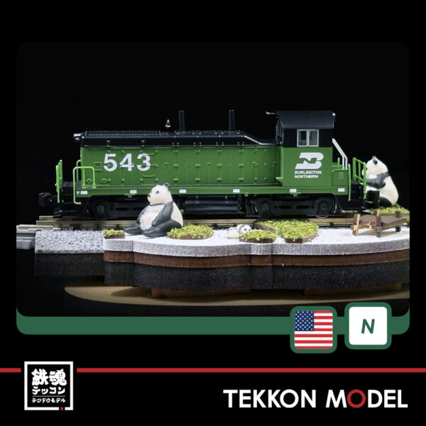 Nｹﾞｰｼﾞ ﾎﾋﾞｰｾﾝﾀｰｶﾄｰ  HobbyCenter KATO  176-4378 EMD NW2 Burlington Northern #543 - 画像 (2)