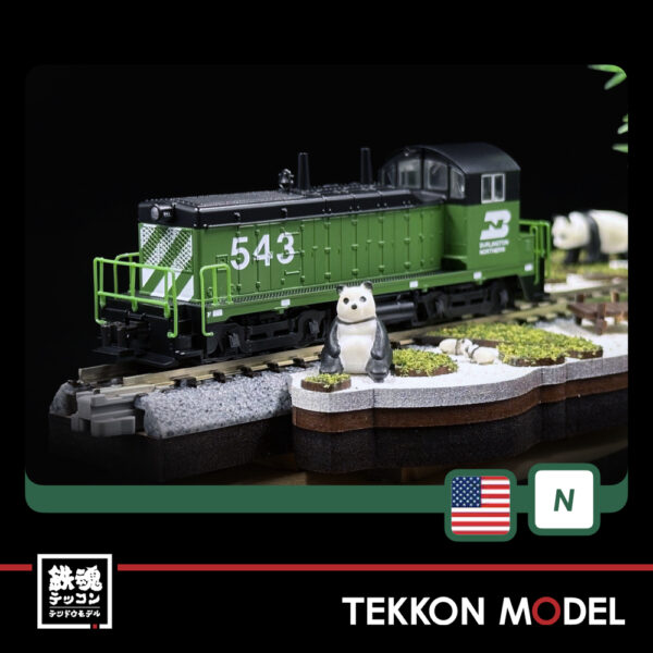 Nｹﾞｰｼﾞ ﾎﾋﾞｰｾﾝﾀｰｶﾄｰ  HobbyCenter KATO  176-4378 EMD NW2 Burlington Northern #543 - 画像 (3)