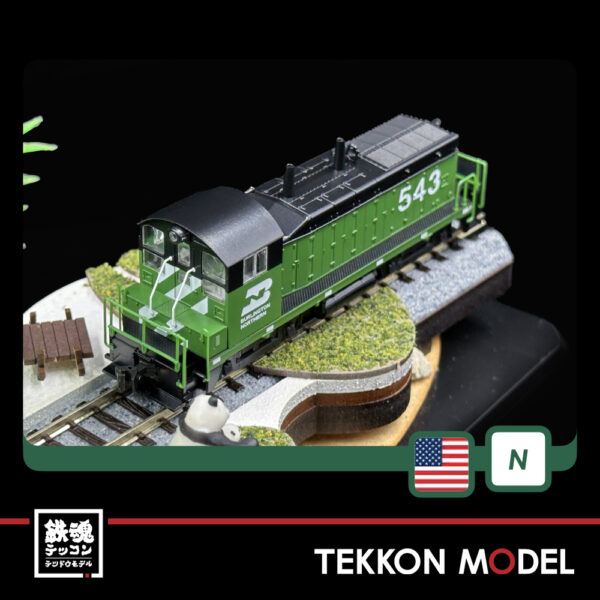 Nｹﾞｰｼﾞ ﾎﾋﾞｰｾﾝﾀｰｶﾄｰ  HobbyCenter KATO  176-4378 EMD NW2 Burlington Northern #543 - 画像 (4)