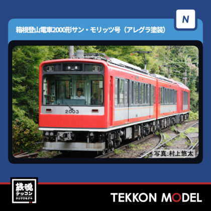 Nｹﾞｰｼﾞ TOMIX 98148 箱根登山電車2000形ｻﾝ･ﾓﾘｯﾂ号(ｱﾚｸﾞﾗ塗装)ｾｯﾄ(2両)...