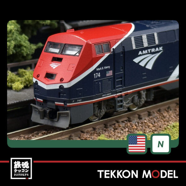 Nｹﾞｰｼﾞ HobbyCenter KATO 176-6041 GE P42 Amtrak® Phase VII #174 - 画像 (7)