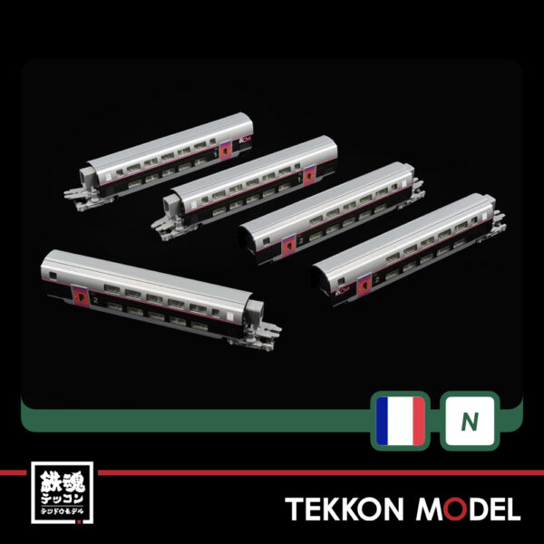 Nｹﾞｰｼﾞ KATO 10-2132 TGV Euroduplex “inOui”(ﾕｰﾛﾃﾞｭｰﾌﾟﾚｯｸｽ 「ｲﾇｲ