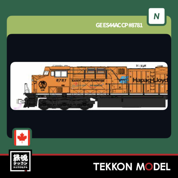 Nｹﾞｰｼﾞ ﾎﾋﾞｰｾﾝﾀｰｶﾄｰ  HobbyCenter KATO 176-8961 GE ES44AC CP #8781  2026年1月発売予定