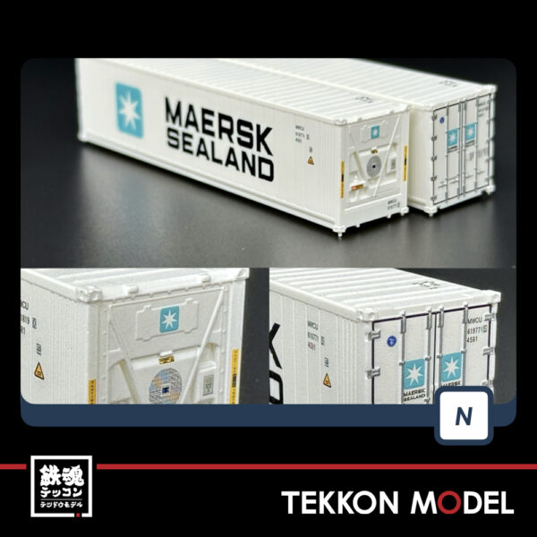 Nｹﾞｰｼﾞ MDFC 魔都機輌所 RC010 MAERSK ｺﾝﾃﾅ 2個ｾｯﾄ - 画像 (2)