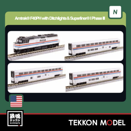 Nｹﾞｰｼﾞ ﾎﾋﾞｰｾﾝﾀｰｶﾄｰ HobbyCenter KATO 106-3530 Amtrak® F40PH...