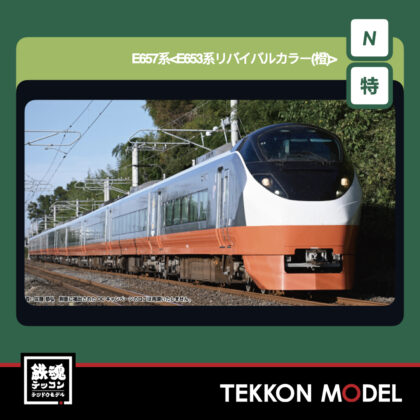 Nｹﾞｰｼﾞ KATO 10-1874 E657系 E653系ﾘﾊﾞｲﾊﾞﾙｶﾗｰ(橙) 10両ｾｯﾄ【特別企画品】...